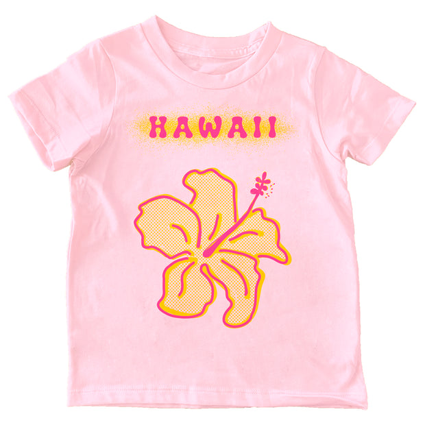 Hawaii Hibiscus - pink tee
