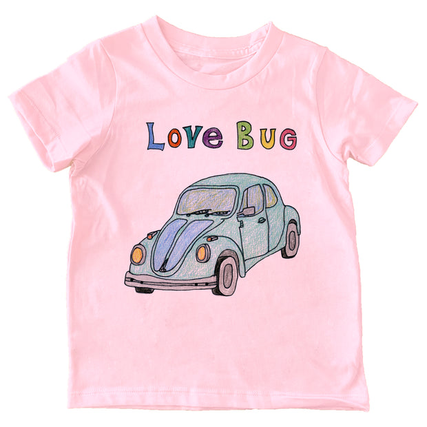 Love Bug - pink tee