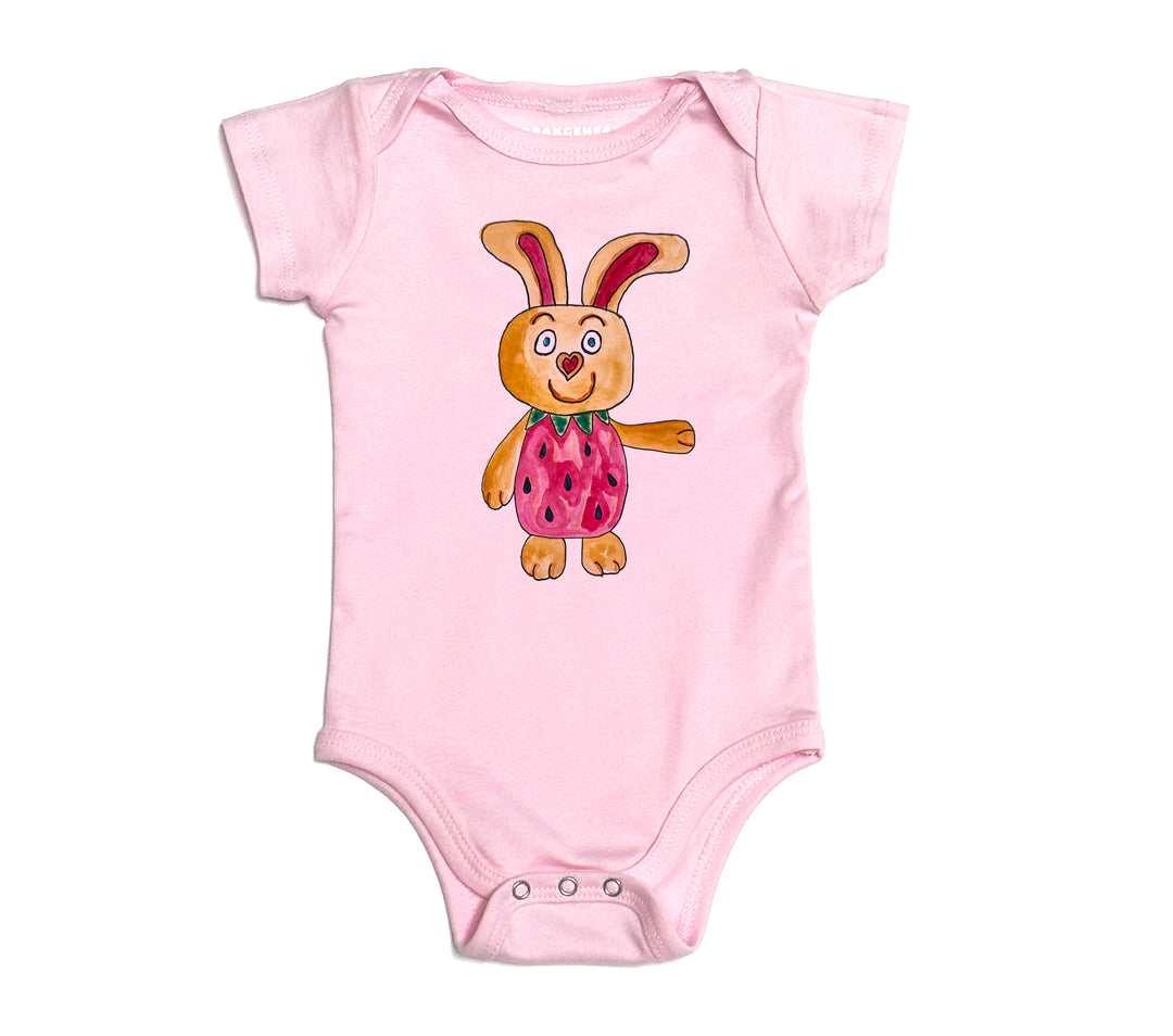 Berry Bunny - pink tee