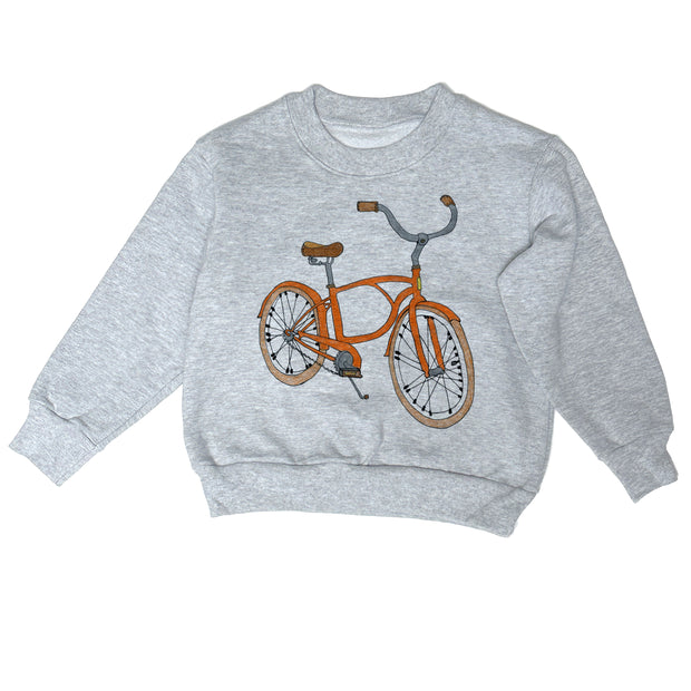 Beach bike - Heavy Fleece sweatshirt grey