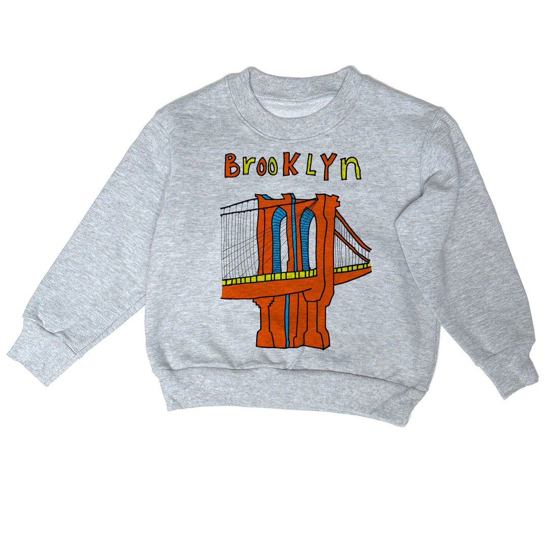 Brooklyn Bridge - Heavy Fleece sweatshirt grey