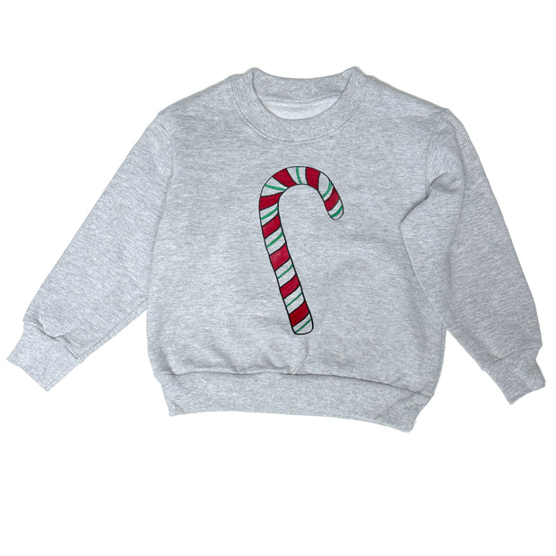 Candy Cane - Heavy Fleece sweatshirt grey