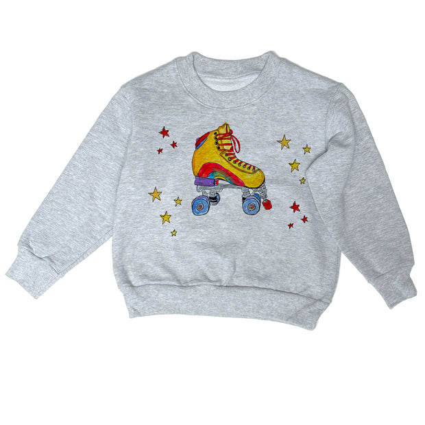 Roller Skate - Heavy Fleece sweatshirt grey