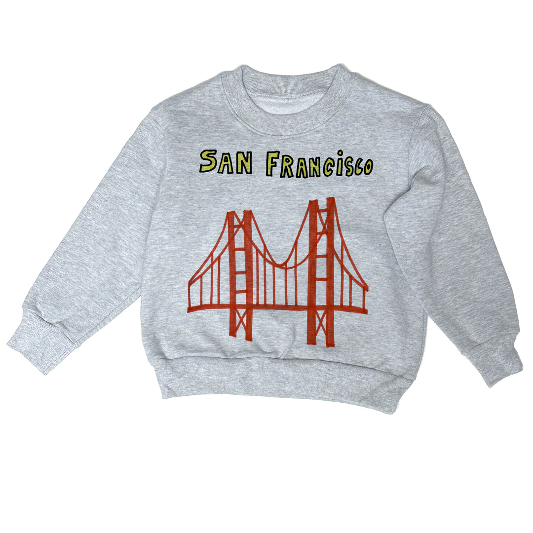 SF Bridge - Heavy fleece Sweatshirt - Grey Size 6