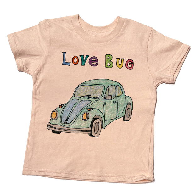 Love Bug - light pink tee