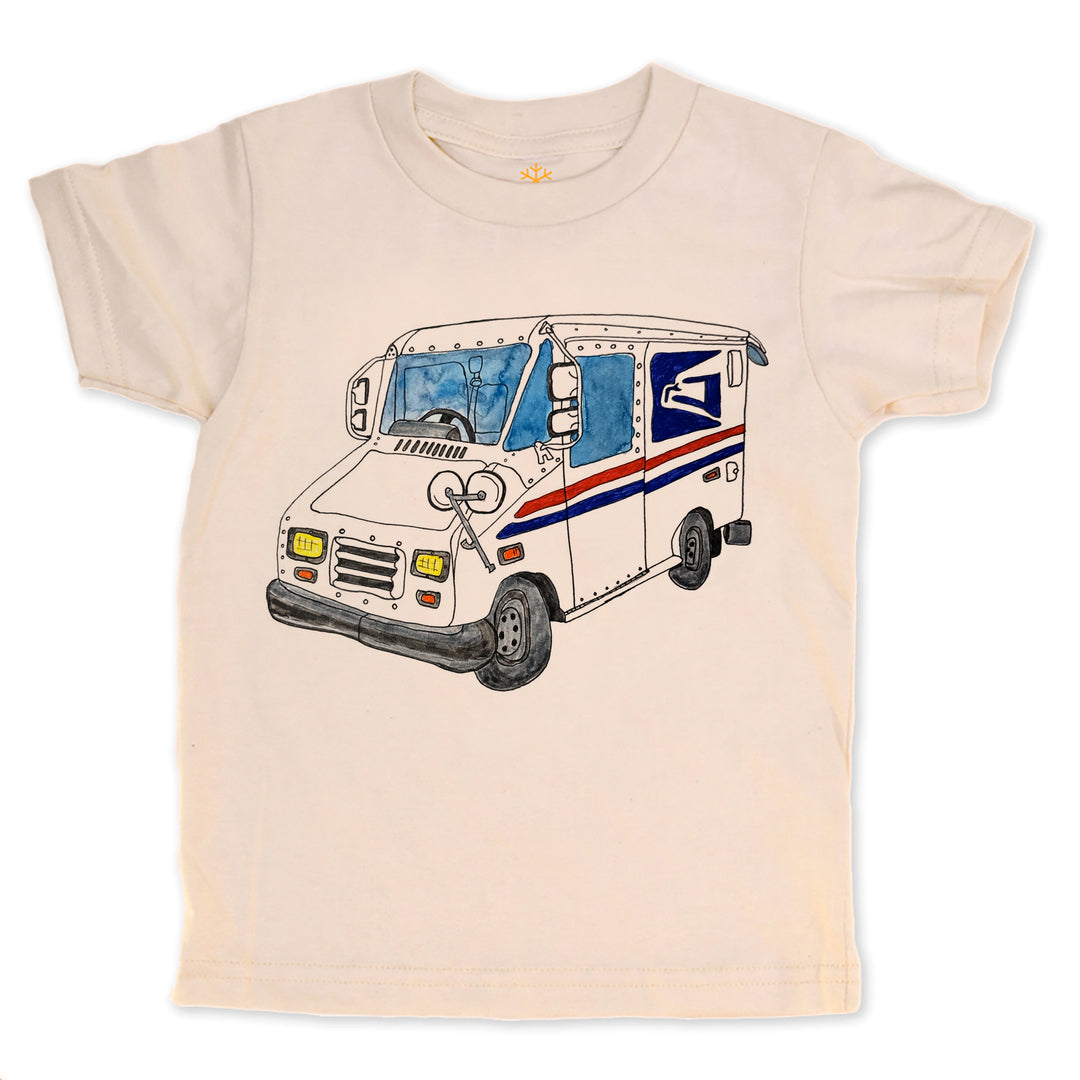 Mail Truck - Natural organic - Size 12