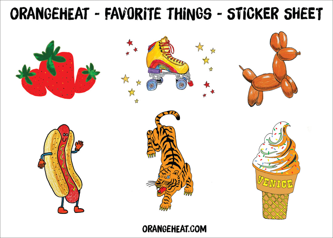 Favorite Things - Sticker Sheet